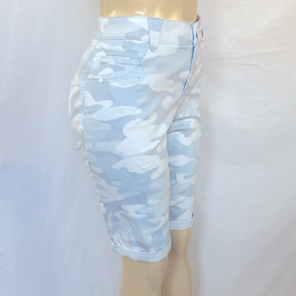 FINAL PRICE-DEMOCRACY Jeans Camouflage Blue Fog Tummy Control Size 18WP NWOT - Picture 3 of 7